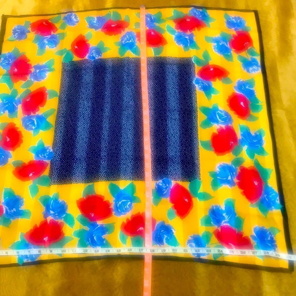VTG FLORAL SCARF - Picture 5 of 7